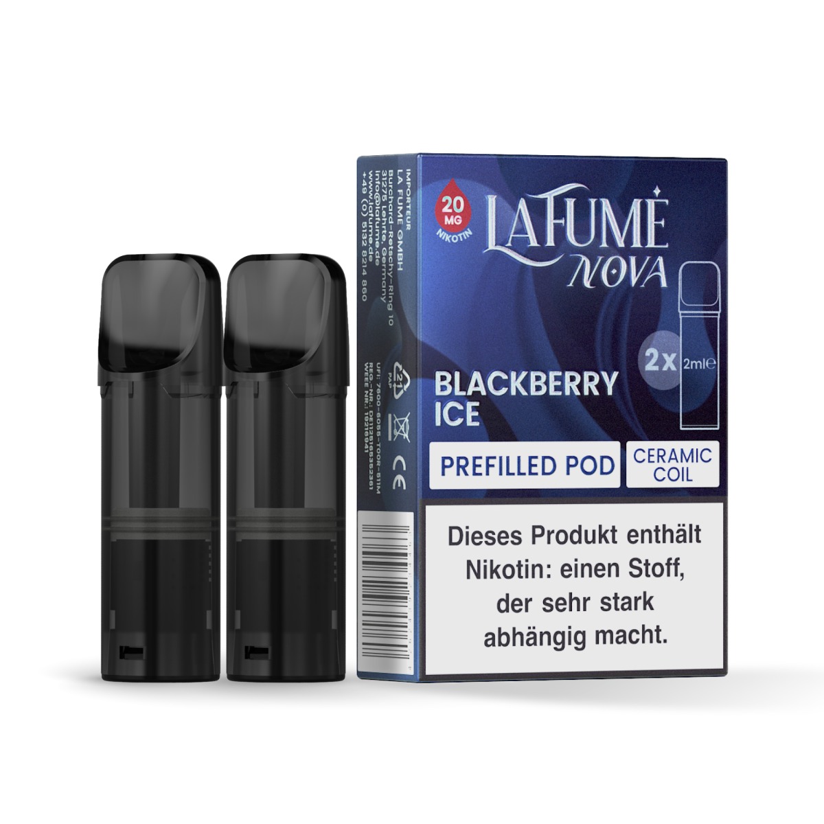 La Fume Nova - POD - Brombeereis (2 Kapseln)