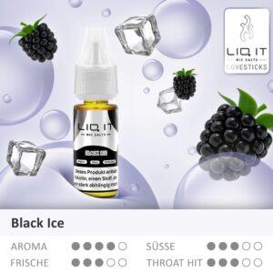Lovesticks LIQ IT - Black Ice Liquid 10ml | 0mg/ml Nikotinfrei
