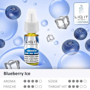 Lovesticks LIQ IT - Blueberry Ice Liquid 10ml | 0mg/ml Nikotinfrei