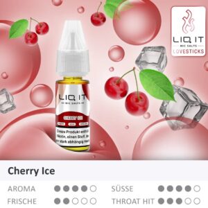 Lovesticks LIQ IT - Cherry Ice Liquid 10ml | 0mg/ml Nikotinfrei
