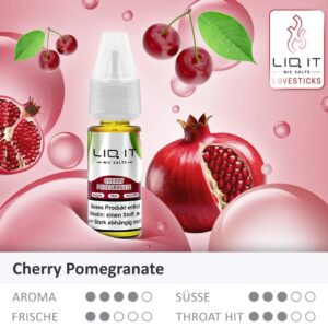 Lovesticks LIQ IT - Kirsche Granatapfel Nikotinsalz Liquid 10ml | 12mg/ml
