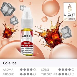 Lovesticks LIQ IT - Cola Ice Liquid 10ml | 0mg/ml Nikotinfrei
