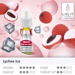 Lovesticks LIQ IT - Lychee Ice Nikotinsalz Liquid 10ml | 12mg/ml