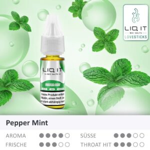 Lovesticks LIQ IT - Pfefferminz Liquid 10ml | 0mg/ml Nikotinfrei