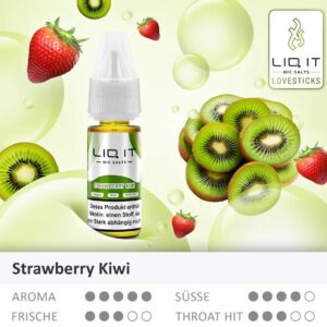 Lovesticks LIQ IT - Erdbeer-Kiwi Liquid 10ml | 0mg/ml Nikotinfrei
