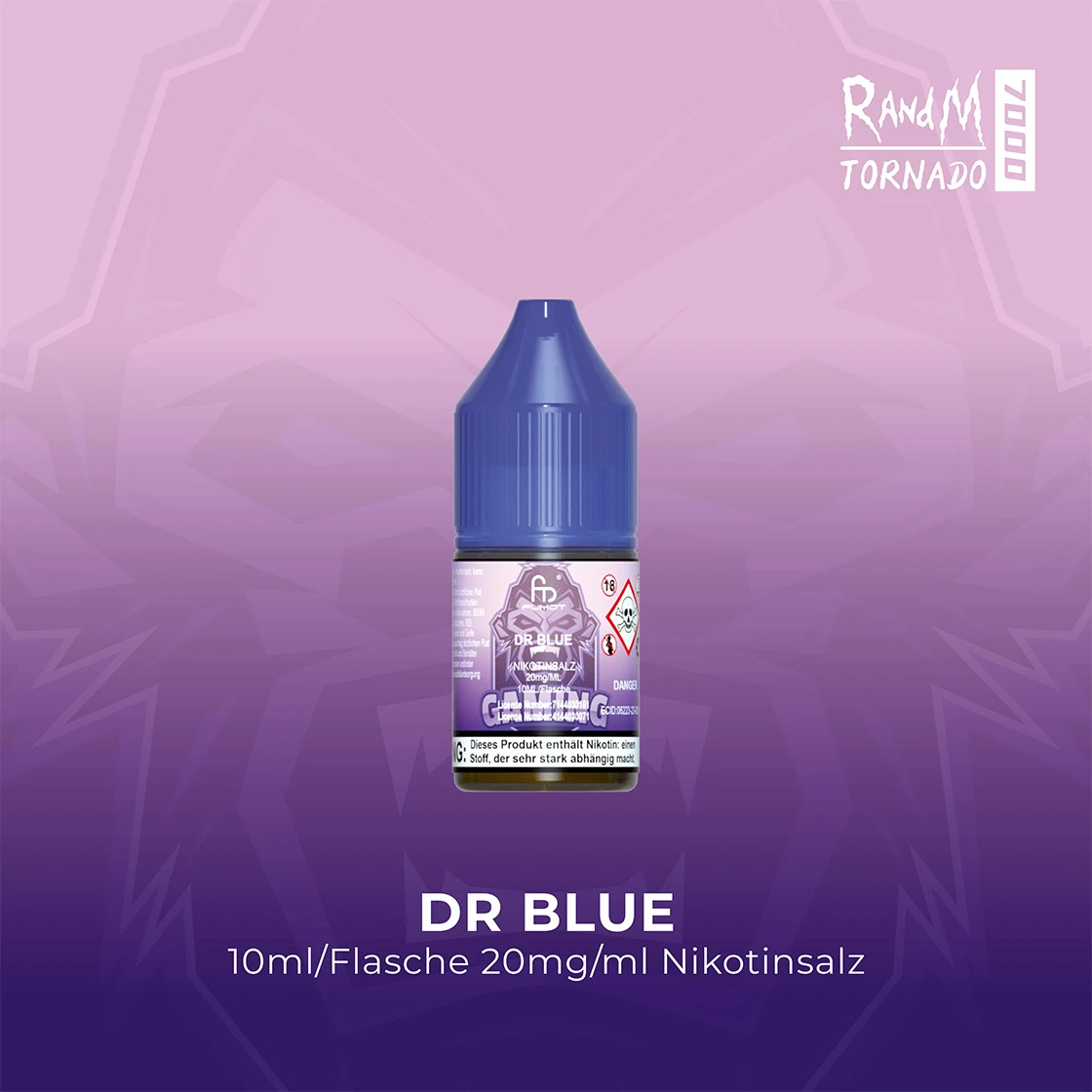 RandM Tornado - Dr. Blue Nicsalt Liquid 10ml | 20mg/ml