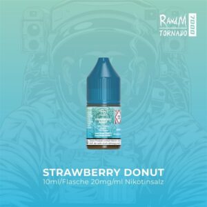 RandM Tornado - Erdbeer-Donut-Nicsalz-Flüssigkeit 10 ml | 20 mg/ml