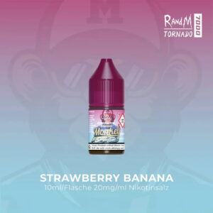 RandM Tornado - Erdbeer-Banane-Nicsalz-Flüssigkeit 10 ml | 20 mg/ml