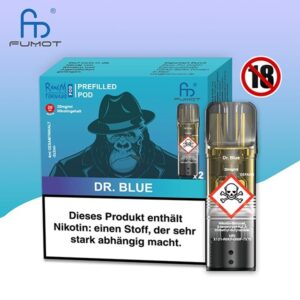 RandM Tornado - POD - Dr. Blue 2% Nikotin 600 Züge (2 Pods)