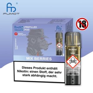 RandM Tornado - POD - Mix Berries 2% Nikotin 600 Züge (2 Pods)