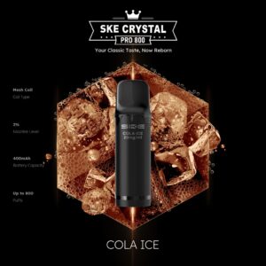 SKE Crystal Pro 800 Pod – Cola Ice 2 % Nikotin (2er-Pack)