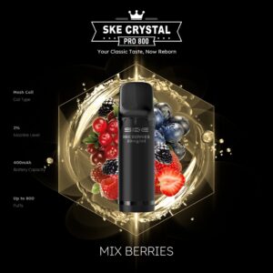 SKE Crystal Pro 800 Pod – Mix Beeren 2 % Nikotin (2er-Pack)