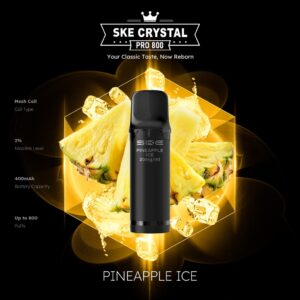 SKE Crystal Pro 800 Pod – Ananaseis, 2 % Nikotin (2er-Pack)