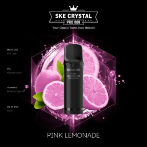 SKE Crystal Pro 800 Pod – Pink Lemonade 2 % Nikotin (2er-Pack)