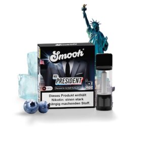 Smooh - POD - Mister President 2% Nikotin 600 Züge (2 Pods)
