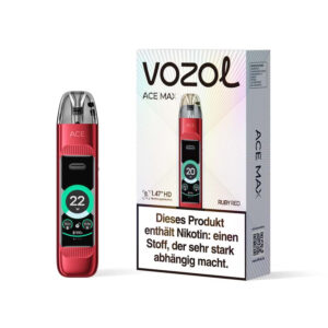 Vozol - Ace Max Pod Kit - Rubinrot