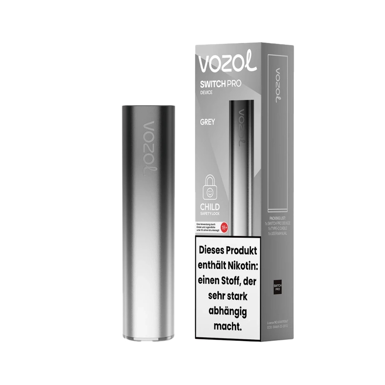 Vozol Switch Pro - Basisgerät Grau